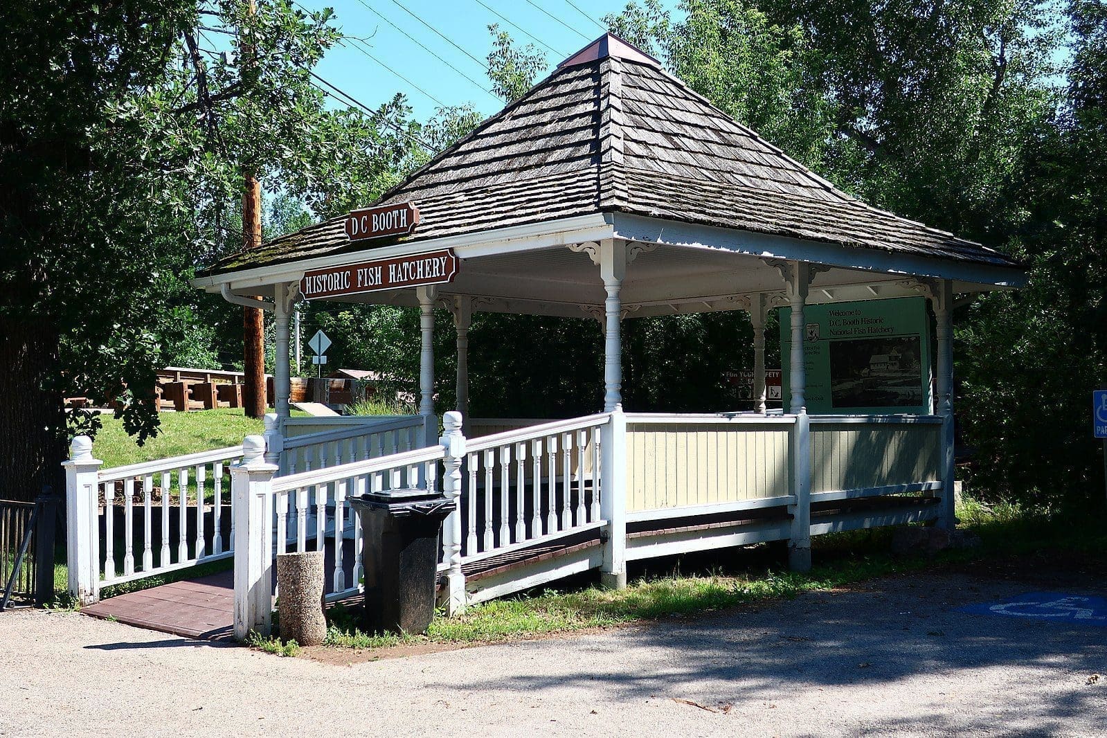 D.C. Booth Historic National Fish Hatchery & Archives in Spearfish, South Dakota Entrance