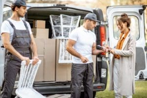 Movers helping with employee relocation by The Moving Guys in Rapid City.